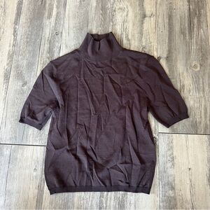 L’Academie from REVOLVE Brown 1/4 Sleeve Movk Neck Sweater